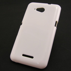 Силиконов гръб ТПУ гланц JELLY  CASE за Sony Xperia E4G / E4G Dual бял